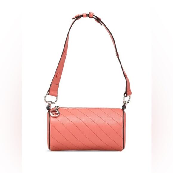 Gucci Pink Leather Chevron Quilted Shoulder Bag - Picture 6 of 7